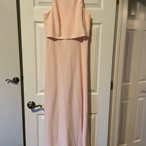 Elegant Pink Sleeveless Dress